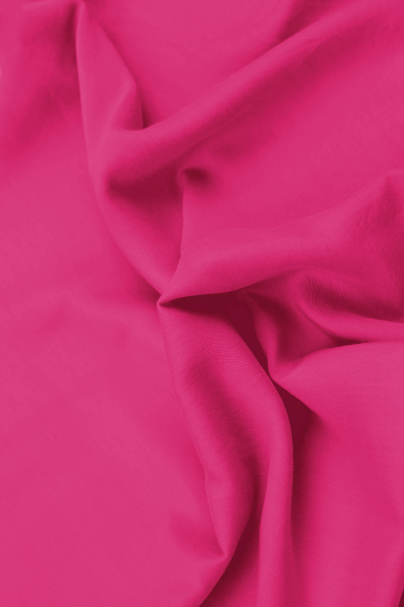 Flowy Fuchsia Pure Silk Dress 5