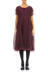 Flowy Magenta Silk Chiffon Dress 1