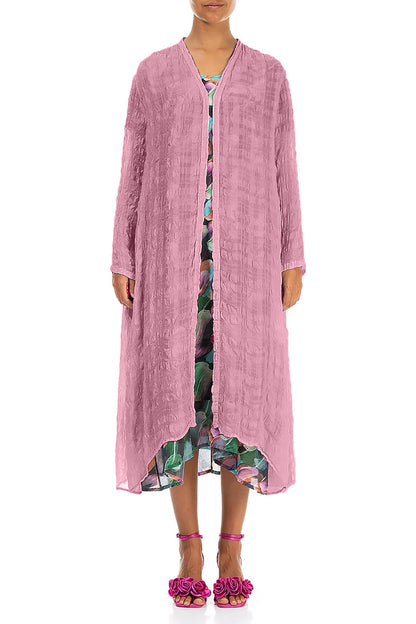 Flowy Mauve Taupe Light Silk Jacket