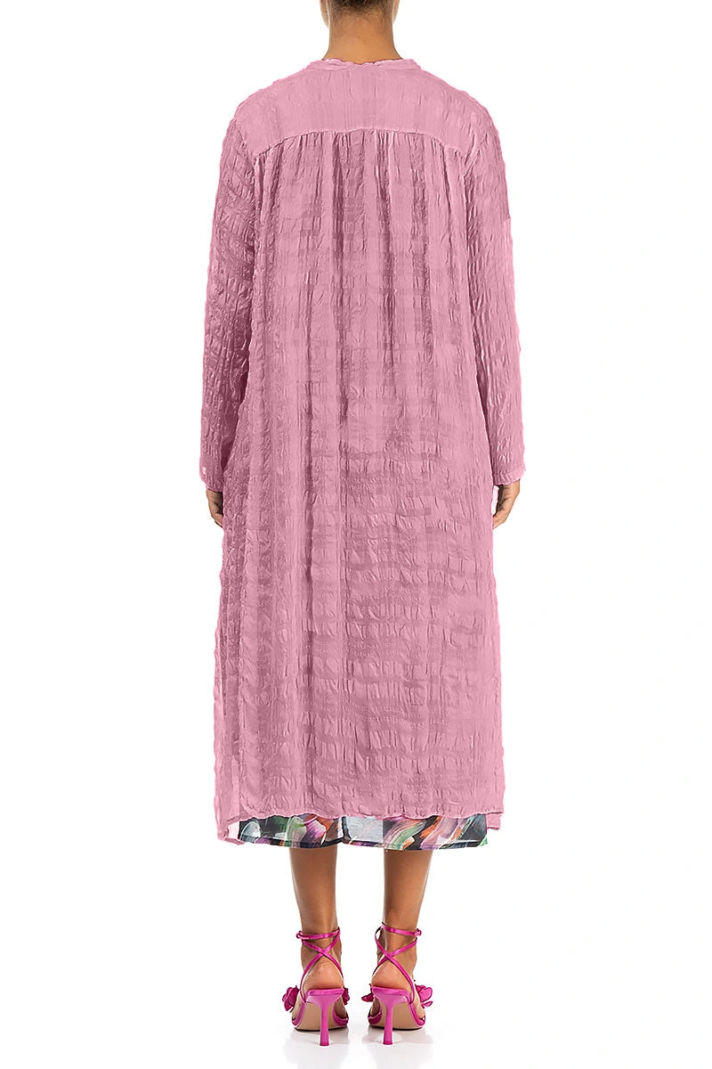 Flowy Mauve Taupe Light Silk Jacket