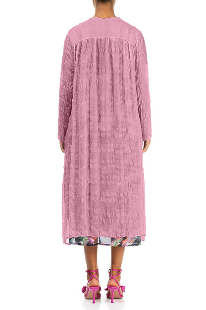 Flowy Mauve Taupe Light Silk Jacket