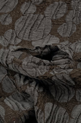 Forest Brown Circle Silk Jacket Blouse 5