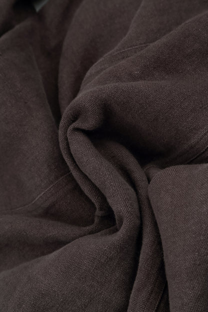 Forest Brown Heavy Linen Jacket 5