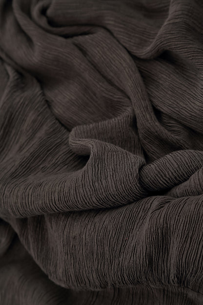 Forest Brown Silk Bead Necklace 6