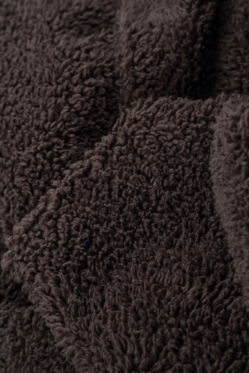 Forest Brown Teddy Cotton Coat 5