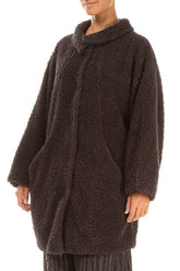 Forest Brown Teddy Cotton Coat 3