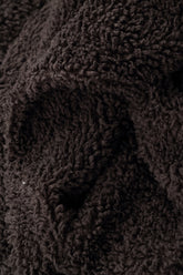 Forest Brown Teddy Cotton Infinity Scarf 4