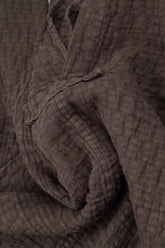 Forest Brown Textured Linen Trousers 4