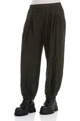 Forest Mist Mélange Linen Trousers 3