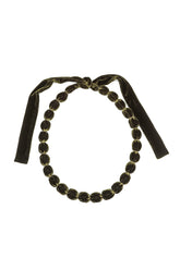 Forest Mist Silk Velvet Bead Necklace 4