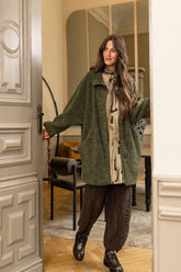 Forest Mist Teddy Cotton Coat 6