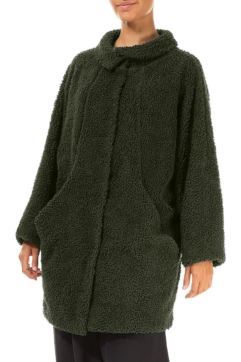 Forest Mist Teddy Cotton Coat 3