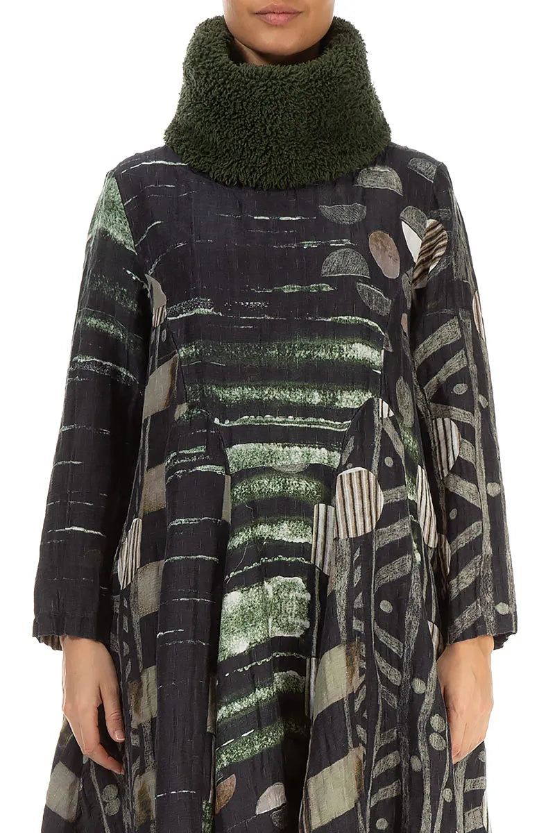 Forest Mist Teddy Cotton Infinity Scarf 1