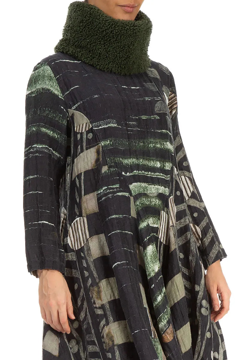 Forest Mist Teddy Cotton Infinity Scarf 3