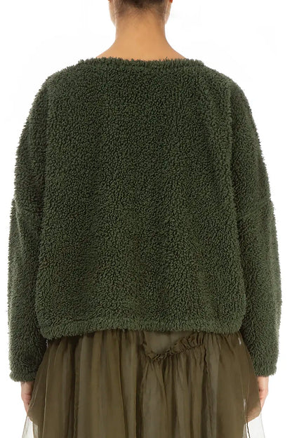 Forest Mist Teddy Cotton Jumper 3