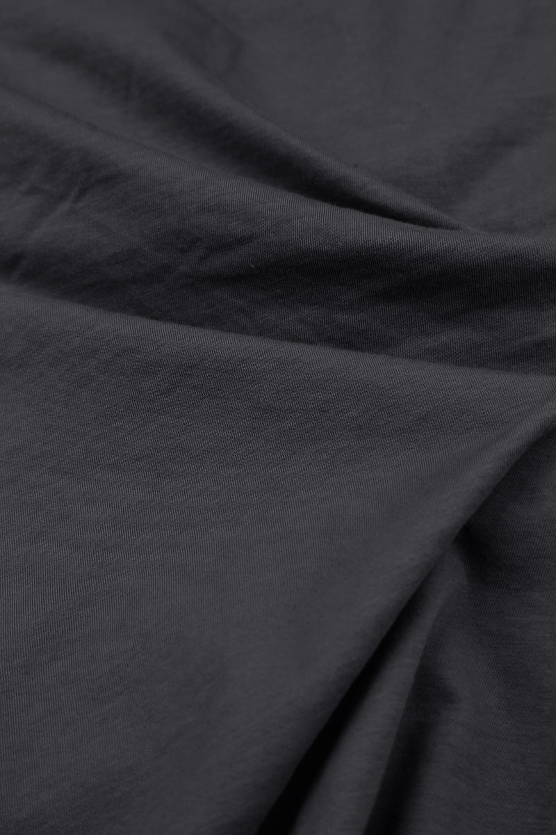 Frayed Hem Graphite Cotton Top 5