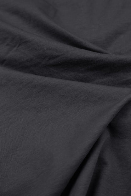 Frayed Hem Graphite Cotton Top 5