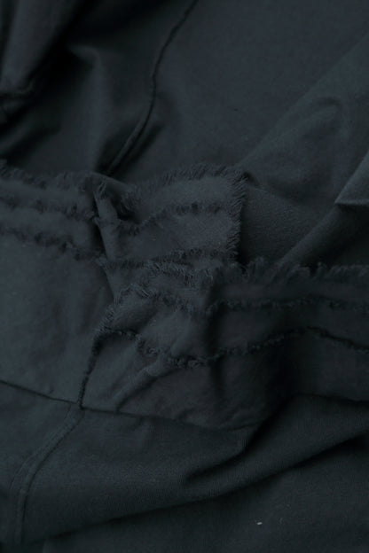Frayed Hem Graphite Cotton Top 5