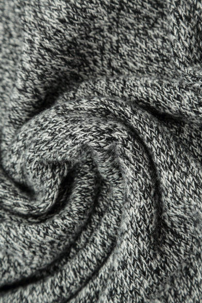 Pullover aus Kaschmir-Mélange in Grau mit ausgefranstem Saum