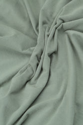 Frayed Hem Sage Cotton Top 5