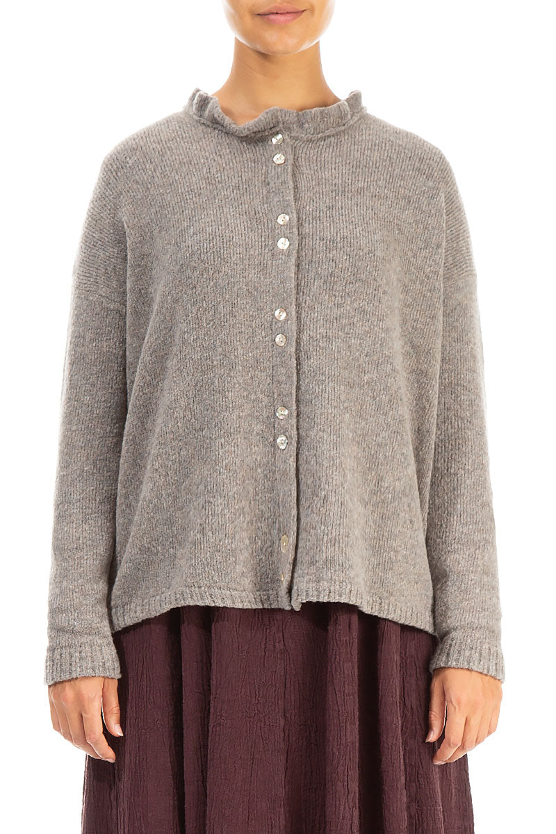 Beige wool sale cardigan