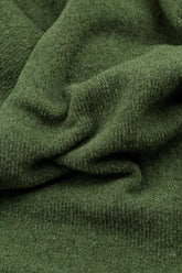 Frill Collar Dark Sage Wool Cardigan 5