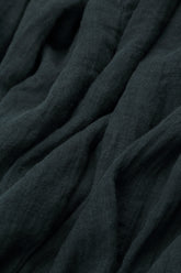 Frill Graphite Gauze Linen Blouse 5