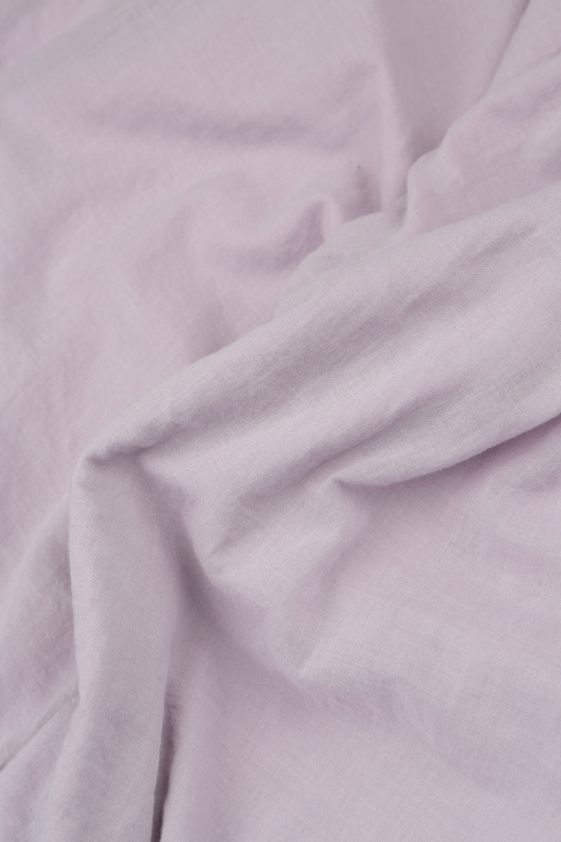 Frilly Flower Lilac Silk Cotton Dress 6