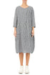 Front Pockets Heritage Check Linen Dress 1