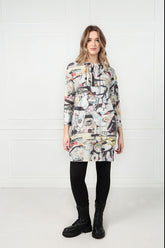 Front Zip Artful Elements Cotton Tunic 6