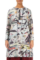 Front Zip Artful Elements Cotton Tunic 1