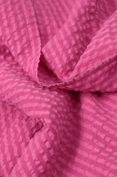 Fuchsia Textured Silk Scarf 4
