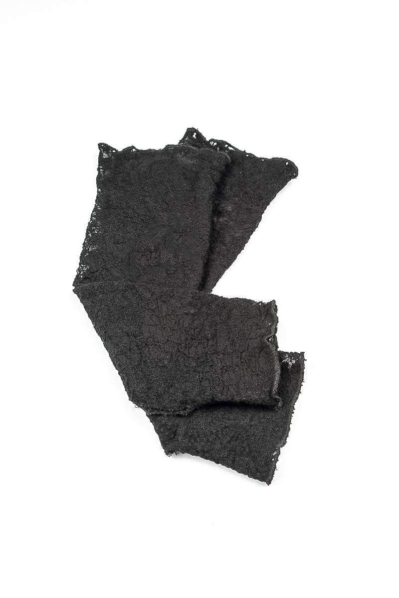 Full Black Floral Cotton Lace Wristlets 6