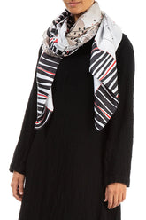 GRIZAS Abstract Art Pure Silk Scarf 3