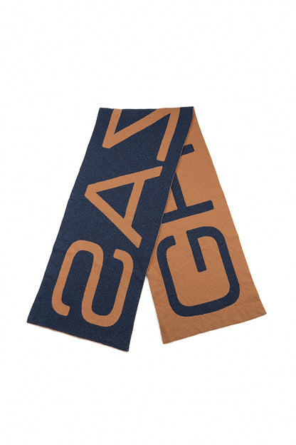 GRIZAS Dark Caramel Soft Wool Scarf 4