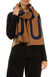 GRIZAS Dark Caramel Soft Wool Scarf 3