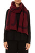 GRIZAS Dark Red Soft Wool Scarf 1
