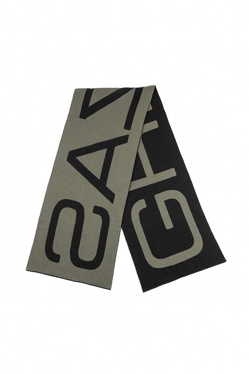 GRIZAS Khaki Soft Wool Scarf 5