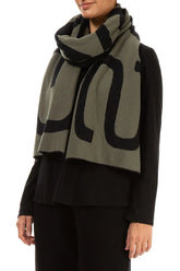 GRIZAS Khaki Soft Wool Scarf 3