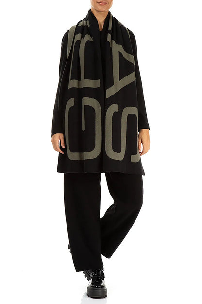 GRIZAS Khaki Soft Wool Scarf 2