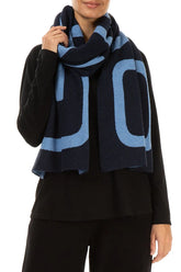 GRIZAS Light Blue Soft Wool Scarf 3