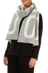 GRIZAS Light Grey Soft Wool Scarf 3