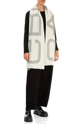 GRIZAS Light Grey Soft Wool Scarf 2