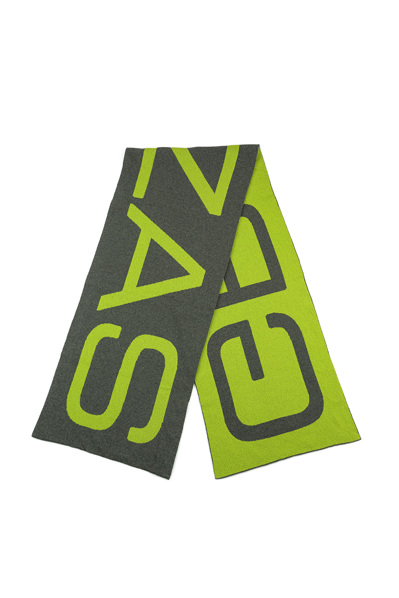 GRIZAS Lime Green Soft Wool Scarf 4