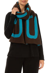 GRIZAS Turquoise Soft Wool Scarf 3