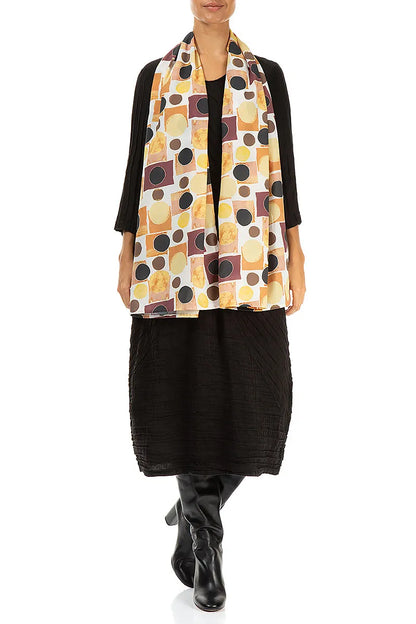 Geometric Sunset Light Scarf 2