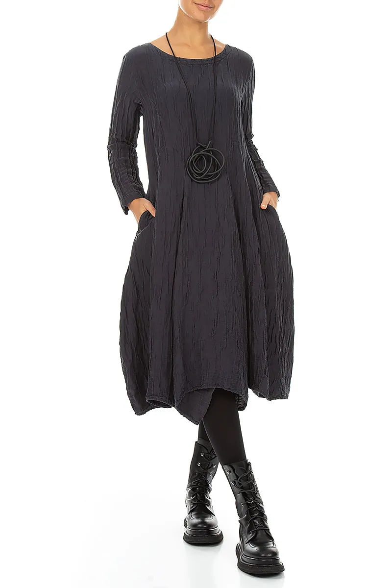 Graphic Loops Black Rubber Necklace 2