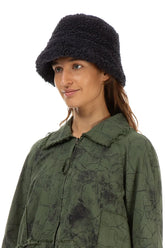 Graphite Blue Teddy Cotton Bucket Hat 3