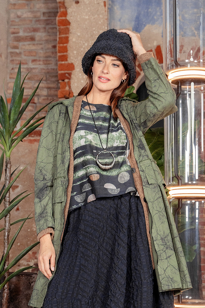 Graphite Blue Teddy Cotton Bucket Hat 5