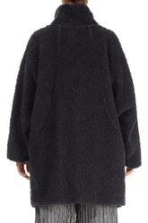 Graphite Blue Teddy Cotton Coat 3